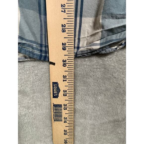 Carhartt Shirt Men's XL Blue Plaid Relaxed Fit Short Sleeve Button Up Collar - Picture 11 of 12